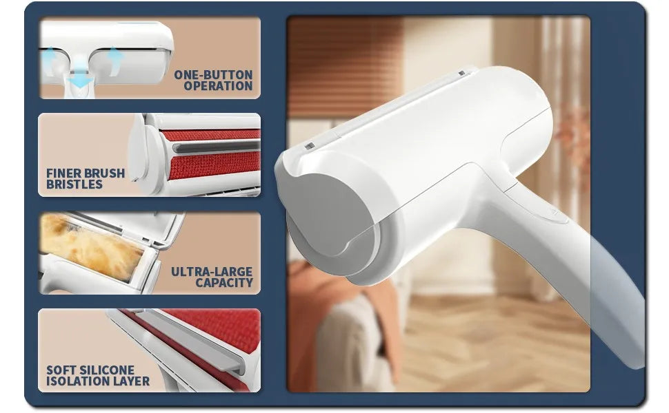 PETDRIV. Self-Cleaning Pet Hair Remover Roller.