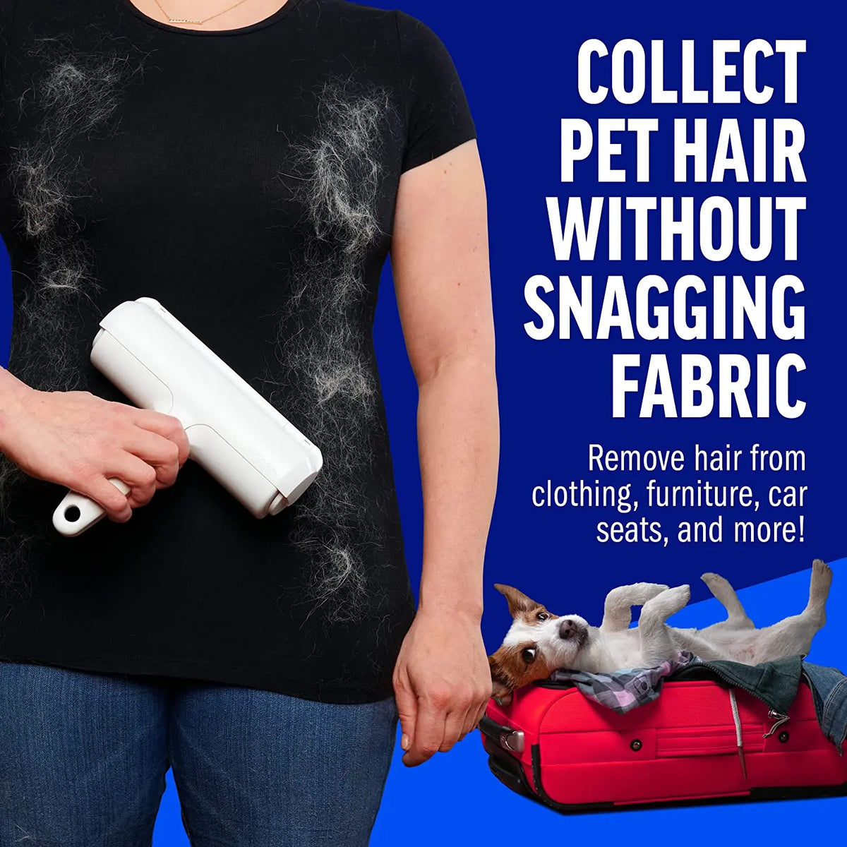 PETDRIV. Self-Cleaning Pet Hair Remover Roller.